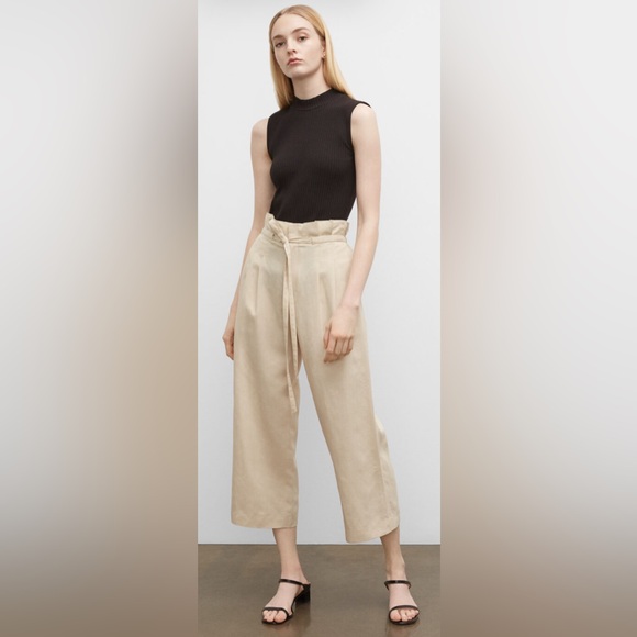 Club Monaco Pants - Club Monaco CASHEW Women's Anreannah Wide Leg Pants size 8